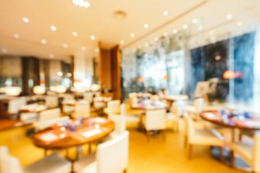 Soyut bulanıklık ve ufuk kahvaltı büfesi otel restoran ve kafe Cafe iç arka planı için