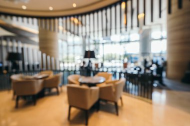 Soyut bulanıklık ve arka plan için otel lobisi.