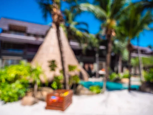 Abstract Blur Defocused Hotel Resort Background Travel Vacation — Stock Photo, Image