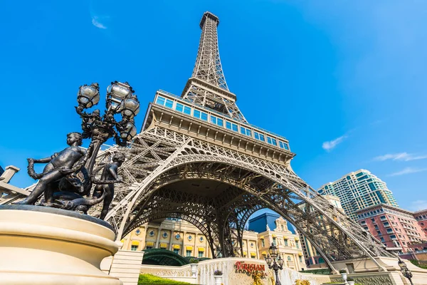 Çin Makao Eylül 2018 Güzel Eiffel Tower Landmark Paris Oteli — Stok fotoğraf