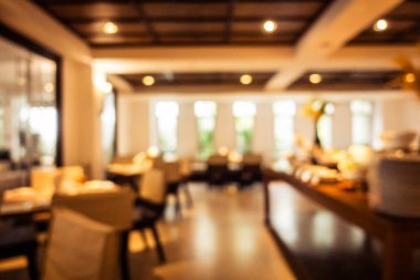 Soyut bulanıklık ve ufuk restoran ve kafe iç arka planı için