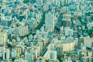 Yokohama Japonya 25 Temmuz 2018: güzel yapı ve Mimarlık Yokohama şehir manzarası