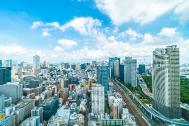 Tokyo şehir manzarası Japonya bina güzel mimari
