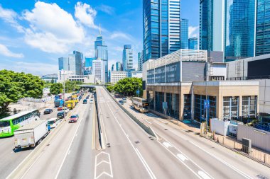 Hong kong, Çin - 15 Eylül, 2018: güzel mimari ofis hongkong City dış gökdelen Binası