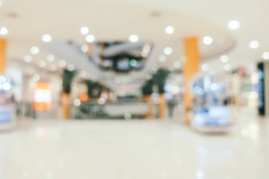 Arkaplan için mağaza içi soyut bulanıklık ve odaklanmış alışveriş merkezi
