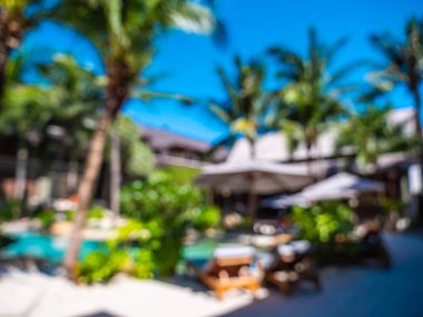 Soyut bulanıklık ve seyahat ve tatil için otel ve tatil arka plan defocused