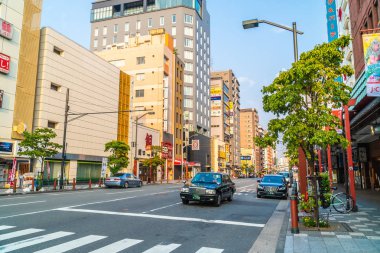 Tokyo, Japonya - 3 Ağustos 2018: Tokyo Japonya'sermayeye sahip kişi, bina ve daha bir sürü şehirdir