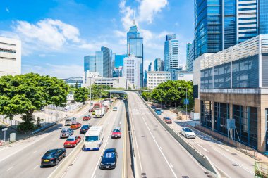 Hong kong, Çin - 15 Eylül, 2018: güzel mimari ofis hongkong City dış gökdelen Binası
