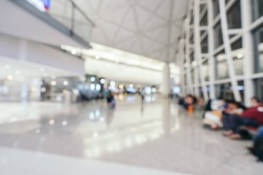 Soyut bulanıklık ve arka plan için Havaalanı terminal iç defocused