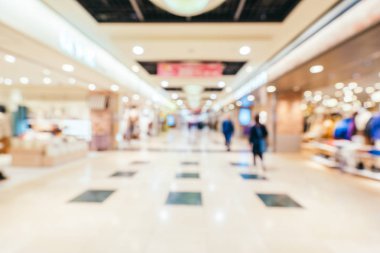 Soyut bulanıklık ve ufuk alışveriş merkezi alışveriş arka plan için