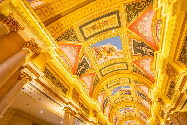 Kína Macau Szeptember 2018 Hotel Gyönyörű Luxus Üdülőhely Kaszinó Játék — Stock Fotó