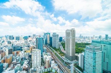 Tokyo şehir manzarası Japonya bina güzel mimari