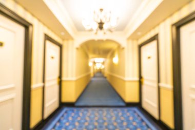 Soyut bulanıklık ve arka plan için otel lobisi.