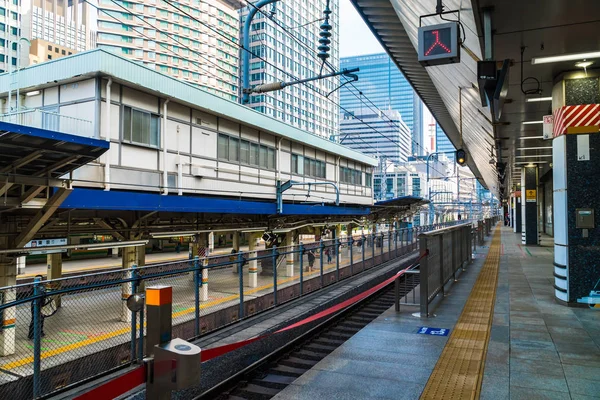 Tokyo Japan Aug 2018 Stasiun Kereta Api Dan Kereta Bawah — Stok Foto