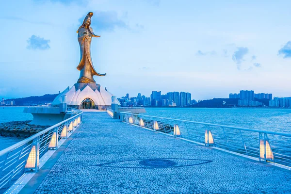 Bela Estátua Kun Iam Marco Cidade Macau — Fotografia de Stock