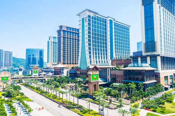 Китай Макао Сентября 2018 Красивое Здание Роскошной Внешней Архитектуры Гостиничного — стоковое фото