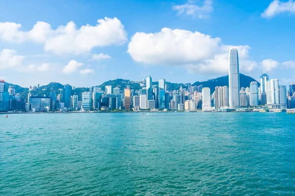 Bella Architettura Edificio Esterno Paesaggio Urbano Hong Kong Città Skyline — Foto Stock