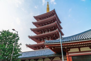 Güzel mimari Sensoji Tapınağı inşa ünlü ziyaret asakusa alan tokyo Japonya için yerdir