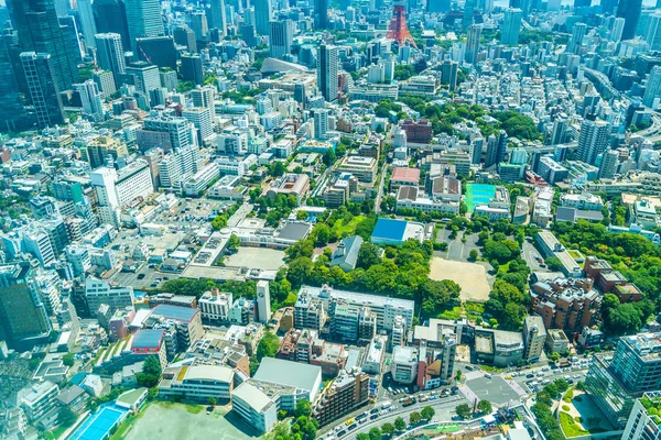 美しい建築で日本の都市の景観 — ストック写真