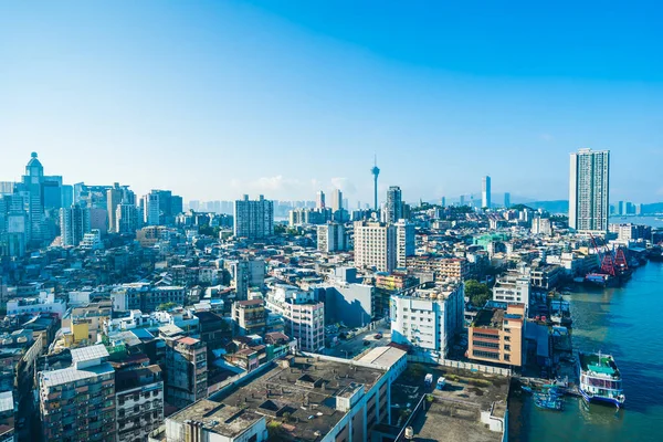 Bela Arquitetura Edifício Paisagem Urbana Horizonte Cidade Macau — Fotografia de Stock