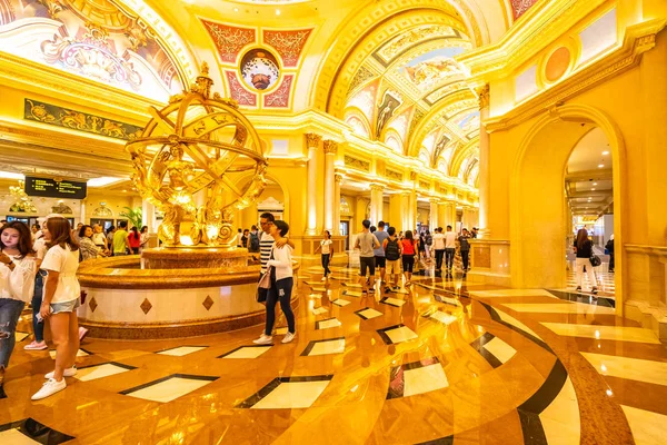 China Macao Septiembre 2018 Hermoso Complejo Hotelero Lujo Juego Casino — Foto de Stock