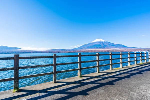 山富士山中湖日本各地の美しい風景 — ストック写真