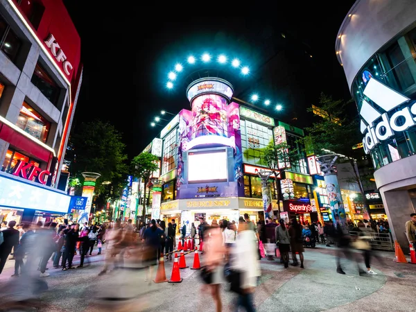 Taipei Taiwán Noviembre 2018 Ximending Street Market Popular Distrito Taiwan — Foto de Stock