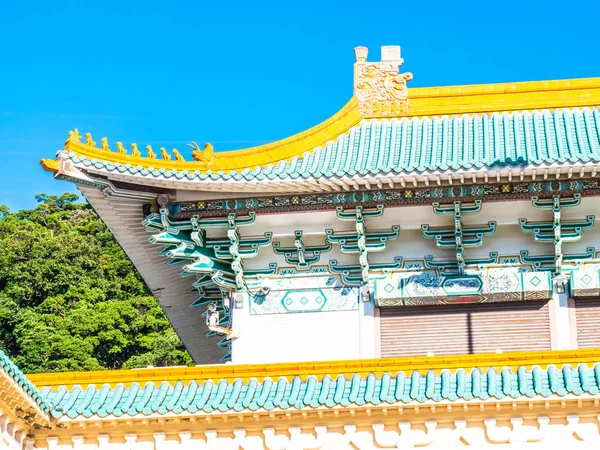 Красивая Архитектура Здания Экстерьера Национального Дворца Музей Тайбэе Тайвань Является — стоковое фото