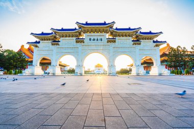 Güzel mimari yapı ve Simgesel Yapı chiang kai-shek memorial hall taipei City Tayvan