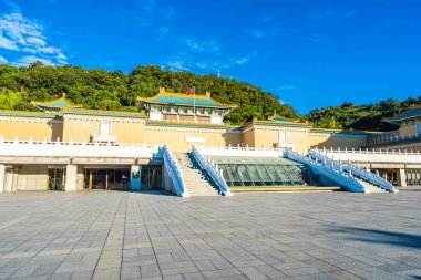 Taipei Ulusal Sarayı Müzesi Tayvan seyahat için dönüm noktası dış bina güzel mimari