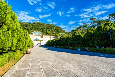 Taipei Ulusal Sarayı Müzesi Tayvan seyahat için dönüm noktası dış bina güzel mimari