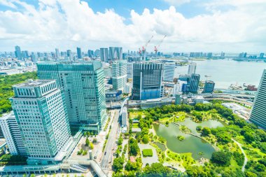 Tokyo şehir manzarası Japonya bina güzel mimari