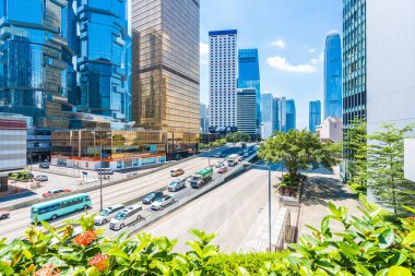 Hong kong, Çin - 15 Eylül, 2018: güzel mimari ofis hongkong City dış gökdelen Binası