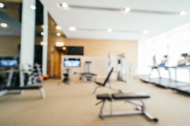 Soyut bulanıklık ve ufuk spor salonu ve fitness iç arka plan için spor kompleksler