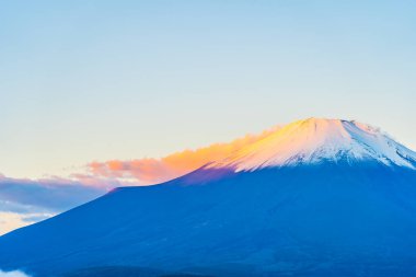 Fuji Dağı yamanakako ya da yamanaka Gölü sonbahar sezonu Japonya'nın güzel manzara