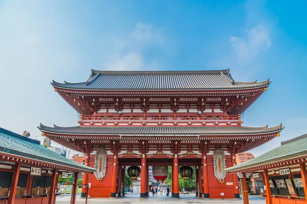 Magnifique Bâtiment Architecture Sensoji Temple Est Célèbre Endroit Visiter Dans — Photo