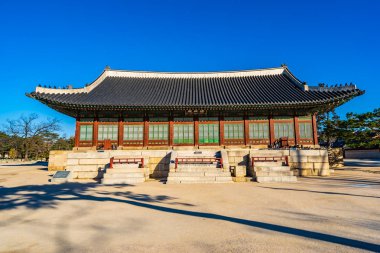 Gyeongbokgung Sarayı Seul Güney Kore'de bina güzel mimari