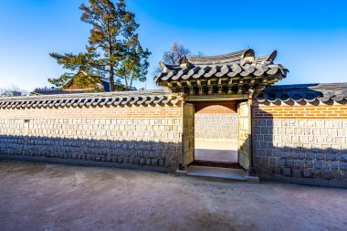 Gyeongbokgung Sarayı Seul Güney Kore'de bina güzel mimari
