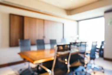 Soyut bulanıklık toplantı odası iç arka planı için