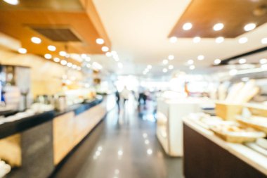 Kahvaltı büfesi hotel iç restoranda yemek için arka plan bulanıklık