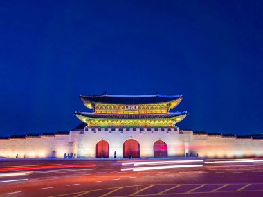 Gyeongbokgung Sarayı landmark Güney Kore'de Seul şehrinin güzel mimari yapı