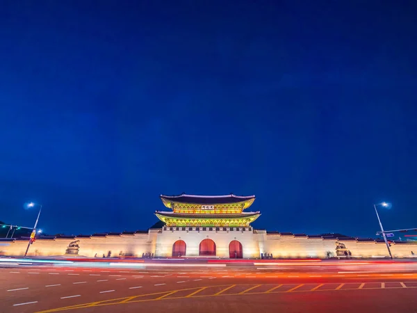 Magnifique Bâtiment Architecture Palais Gyeongbokgung Point Repère Séoul Corée Sud — Photo