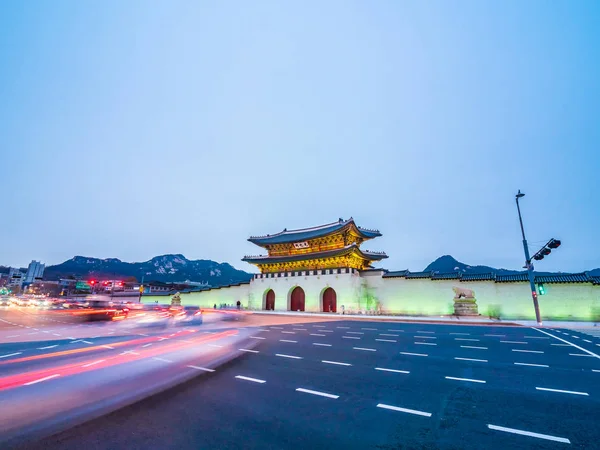 Gyeongbokgung Palace Landmark Dél Koreában Seoul Városának Gyönyörű Építészeti Épület — Stock Fotó