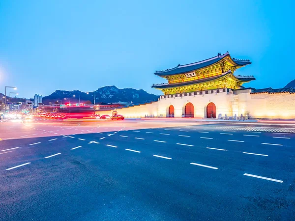 Magnifique Bâtiment Architecture Palais Gyeongbokgung Point Repère Séoul Corée Sud — Photo