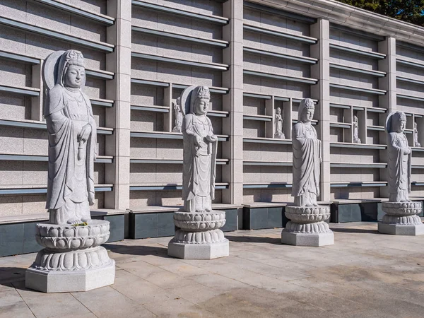 Krásný Buddhismus Socha Bongeunsa Temple City Soul Jižní Korea — Stock fotografie