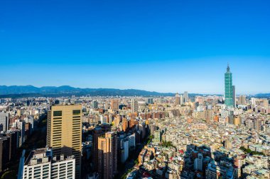 Tayvan Taipei şehir manzarası bina güzel mimari