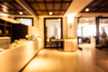 Soyut bulanıklık ve ufuk restoran ve kafe iç arka planı için