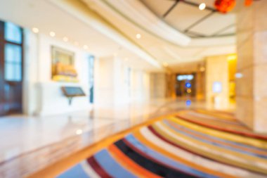 Soyut bulanıklık ve arka plan için otel lobisi.