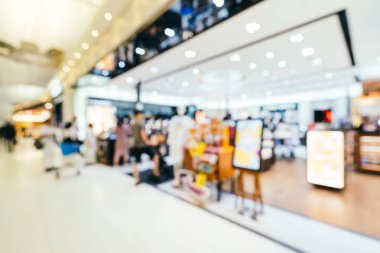 Soyut bulanıklık ve arka plan için Havaalanı terminal iç defocused