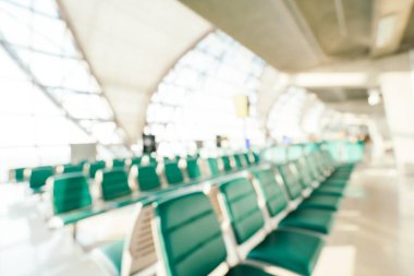 Soyut bulanıklık ve arka plan için Havaalanı terminal iç defocused